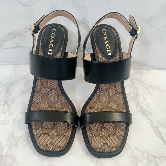 Coach Rori Leather Sandal – Black – Size 7B – NIB - Picture 3 of 14